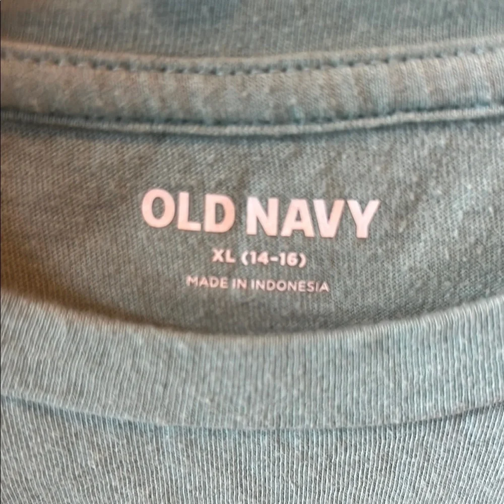 Old Navy Kids Tees - Aqua and White
